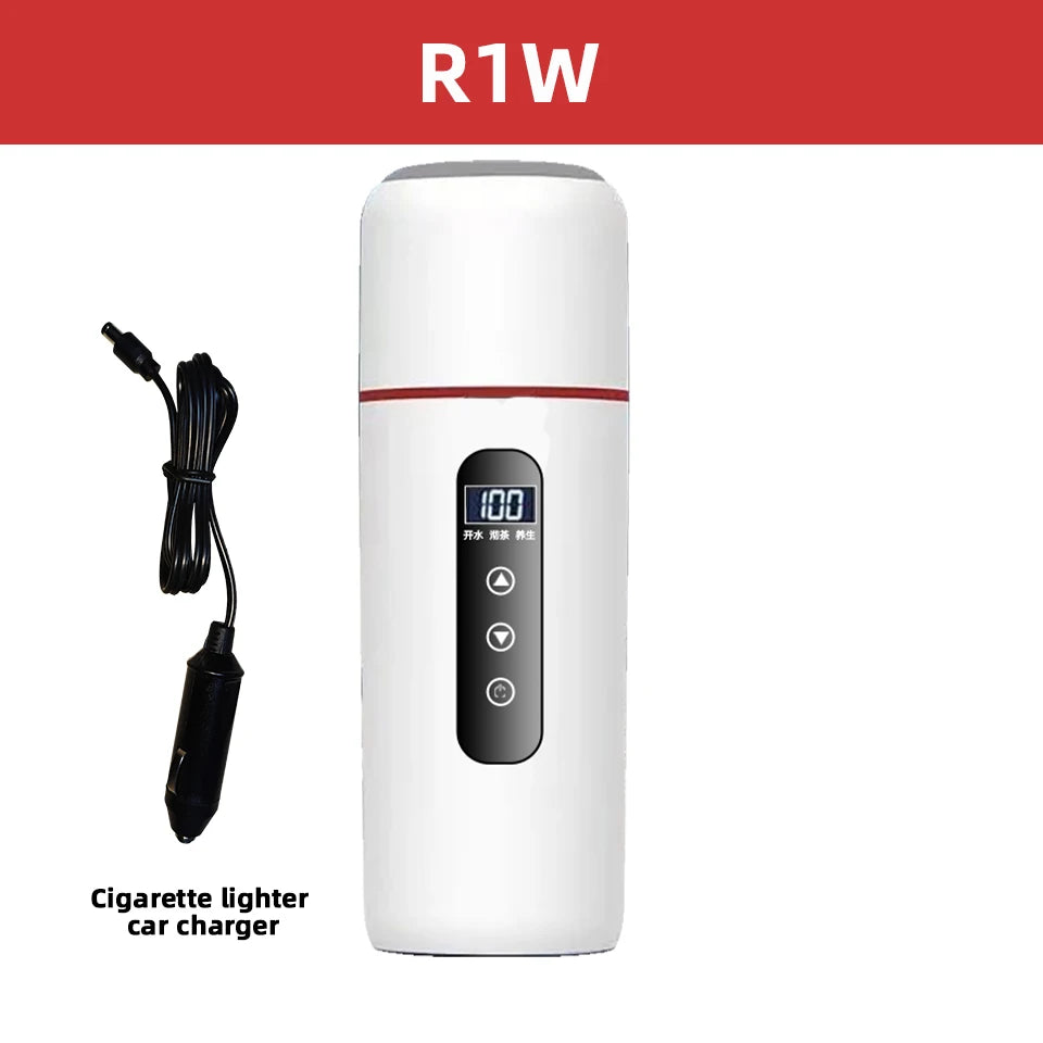Car Electric Heating Cup 12V/24V Automobile Universal Touch Screen Temperature Regulating Portable Heating Cup