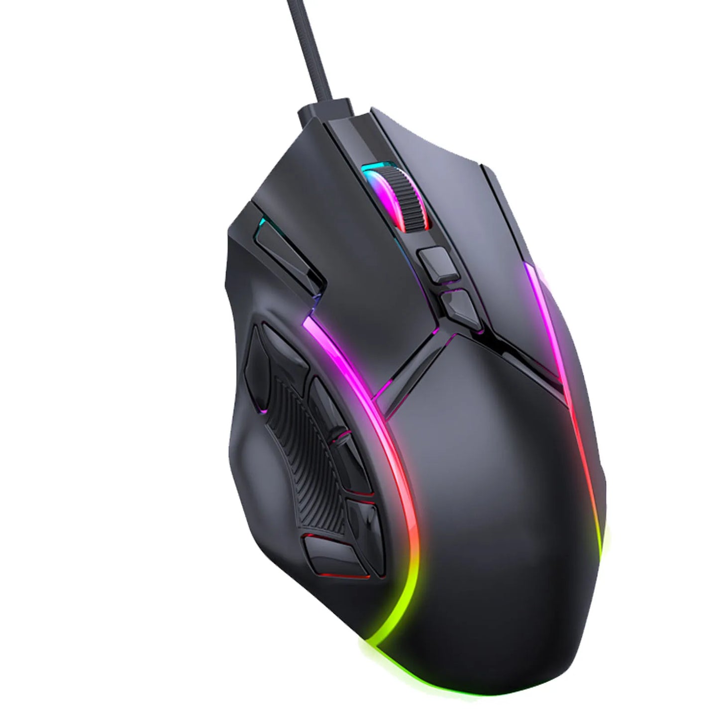 Gaming Mouse RGB Wired 12800DPI 12 Keys Macro Definition Computer Replacement Accessories