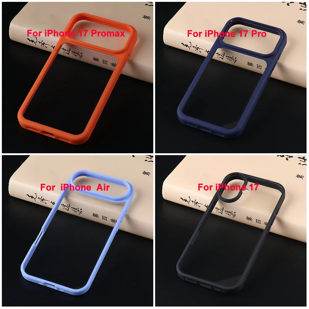 UGOjP Case For iPhone 17 Pro Max 17 Air 17 17 Pro Transparent Phone Case Men Thin Shockproof Protective Clear Hard PC Back Cover