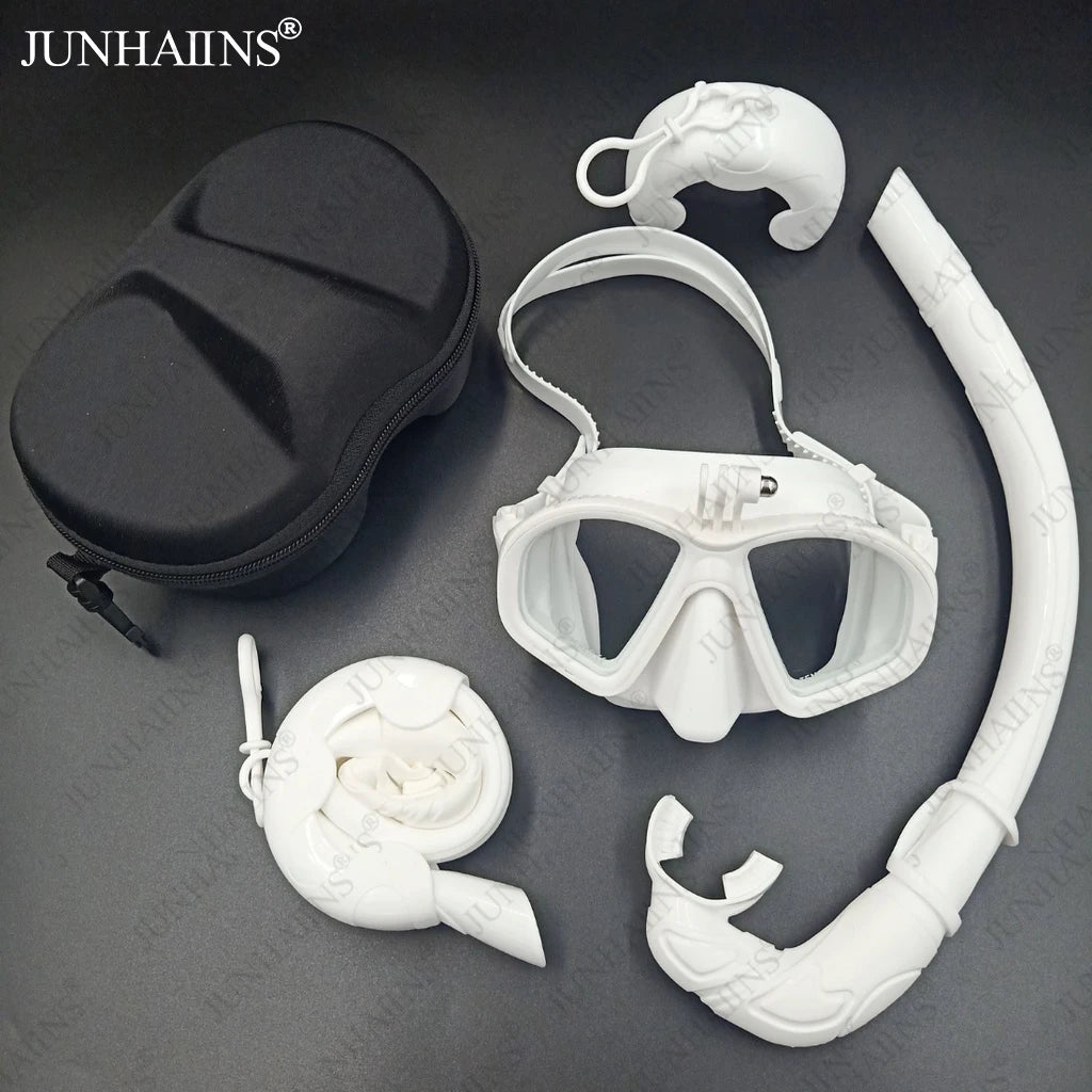 JUNHAIINS diving mask Low capacity multi-purpose diving mask Adult scuba diving mask Men's and women's diving goggles Diving