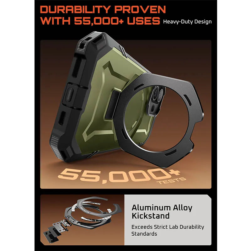 SUPCASE For iPhone 17 Case with Camera Control Capture Button UB Grip Heavy Duty Rugged Magnetic Phone Case with Stand