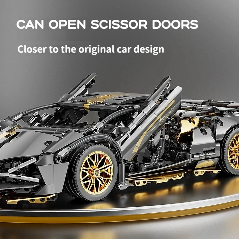 67129 Car MOC 1280pcs Building Blocks Sports Car Model Kit - 1:14 Scale Adult Collectible Construction Toy