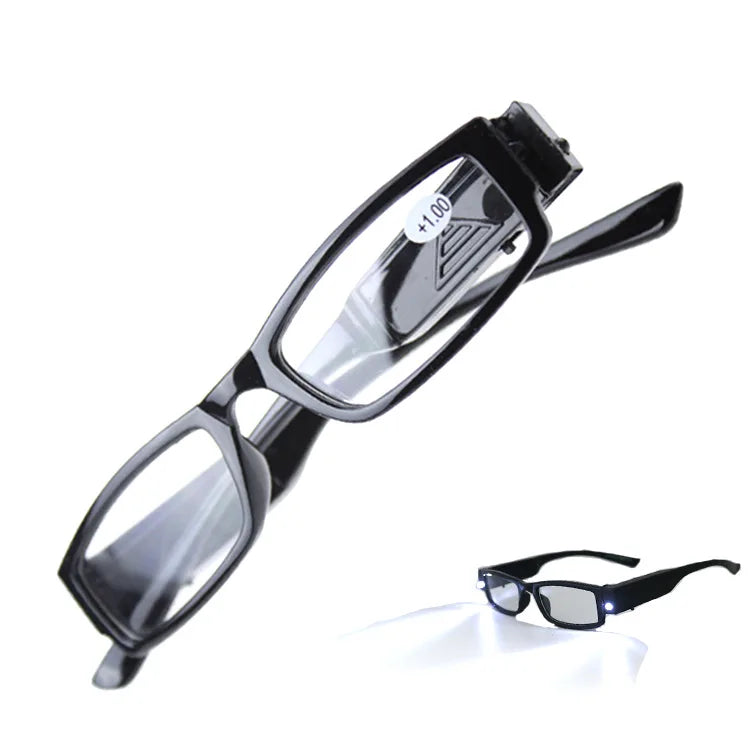 Reading Glasses  LED Presbyopic Glasses  Reading Newspaper Lighting Magnifying Glasses  Elderly Presbyopic Glasses +1.0 To +4.0