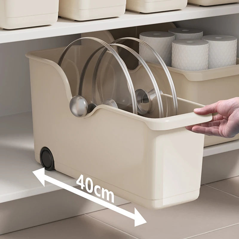 Kitchen Closet Organizer Make Up Organizer Sundries Storage Case with Wheels Seasoning Bottle Storage Container