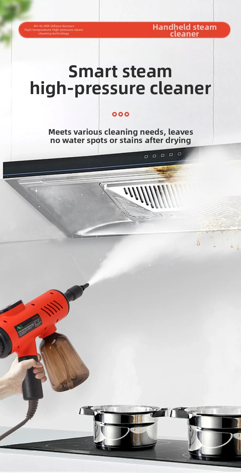 Hand-Held Steam Cleaner, High-Temperature Sterilization And Decontamination, Multifunctional Household Portable Large Water Tank