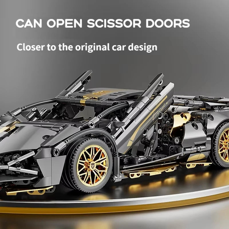 67129 Car MOC 1280pcs Building Blocks Sports Car Model Kit - 1:14 Scale Adult Collectible Construction Toy