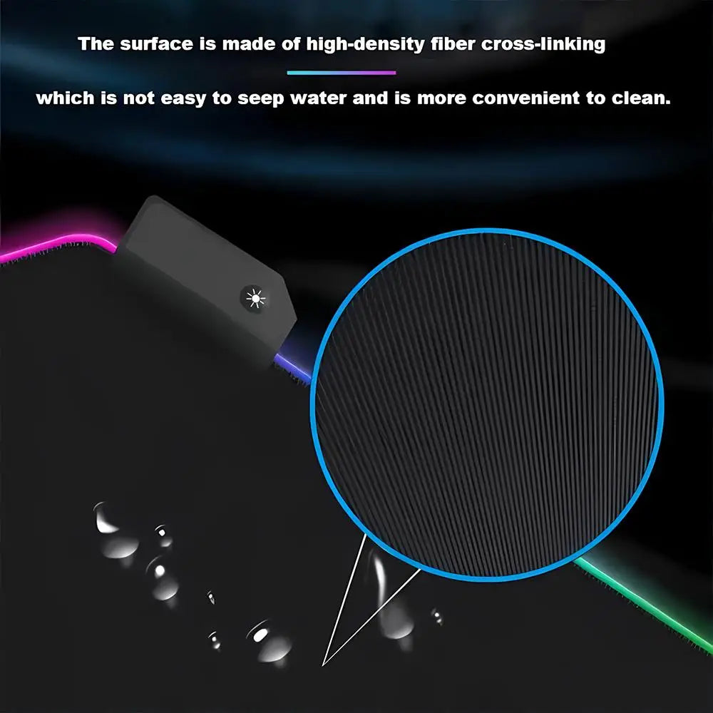 Large World Map Mouse Pad RGB Gaming Mouse Pad HD Gamer Large LED Light XXL MousePads PC Computer pad Non-slip