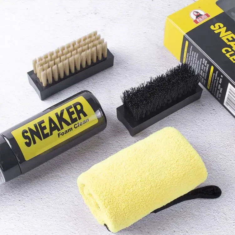 Shoes Cleaner Suit Foam Dry Cleaning 150ML Water-Free Foam Sneakers Cleaner Shoe Brush Shoe Cloth Work on White Shoe Suede Boot