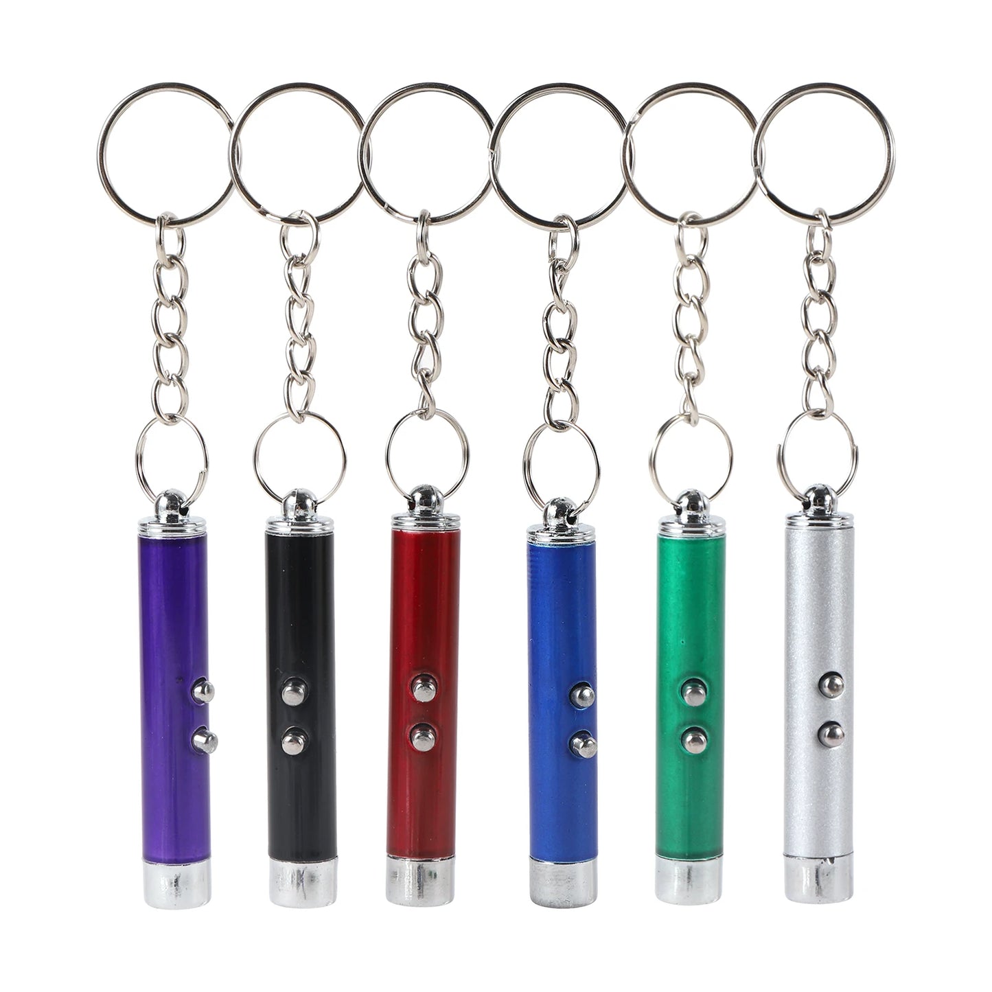 Laser Pointer Interactive Cat Toy Indoor Cat Fun Stick UV Flashlight LED Keychain Kitten Pet Training Play