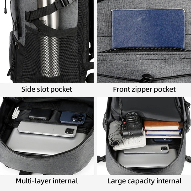 Backpack Sports Basketball Commuting Hiking Trekking Camping Bag Shoes Pocket Outdoor Travel Soccer Gym Football Schoolbag