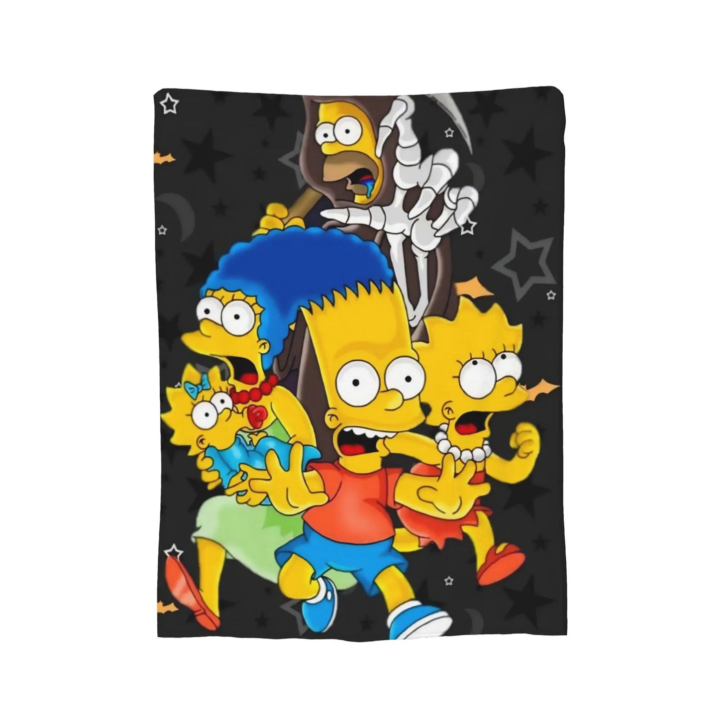 Cartoon The S-Simpsons Homer  Flannel Throw Blankets Blankets for Bed Office Soft Quilt,