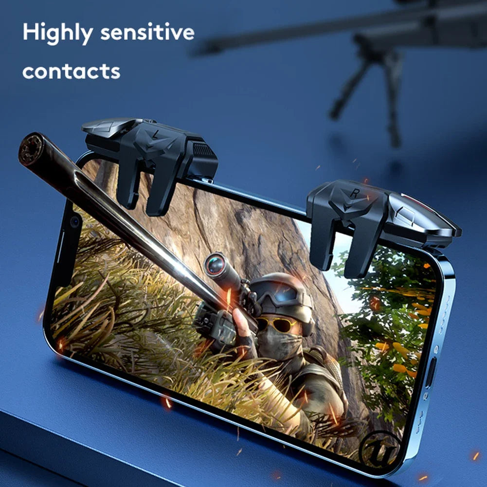 G21 1 Pair 6 Finger Game Controller for PUBG Game Mobile Gamepad Trigger Joystick Shooter Fire Button Controller for PUBG Mobile