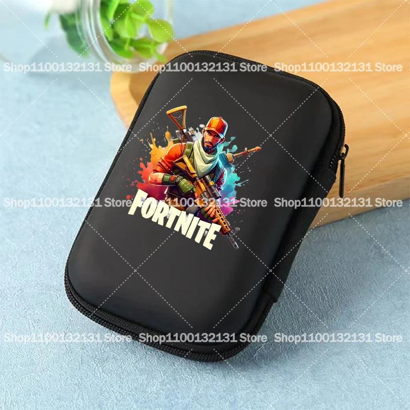 Game Fortnites Storage Bag Cartoon Printed Fortress Night Data Cable Charger Travel Earphone Storage Protective Case Bags Gift