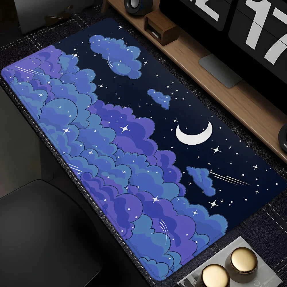 Skyscape Setup Gaming Accessories Large Mouse Pad Gamer Mousepad Anime Support Laptop Desktops Office Accessory Desk Mat Cabinet