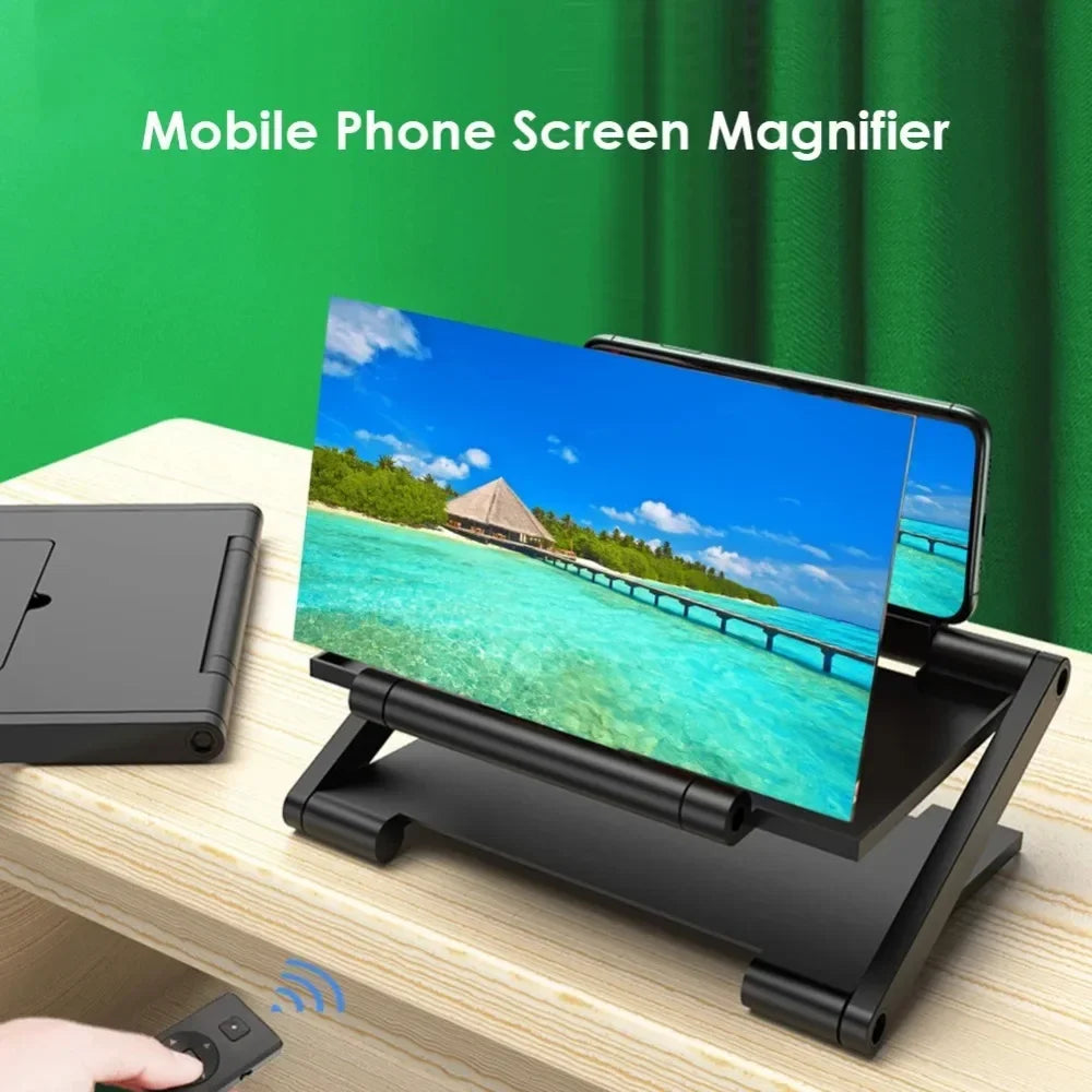 10 inch 3D Screen Amplifier Mobile Phone Screen Video Magnifier HD Expander Projector Smart phone Display Magnifying Bracket