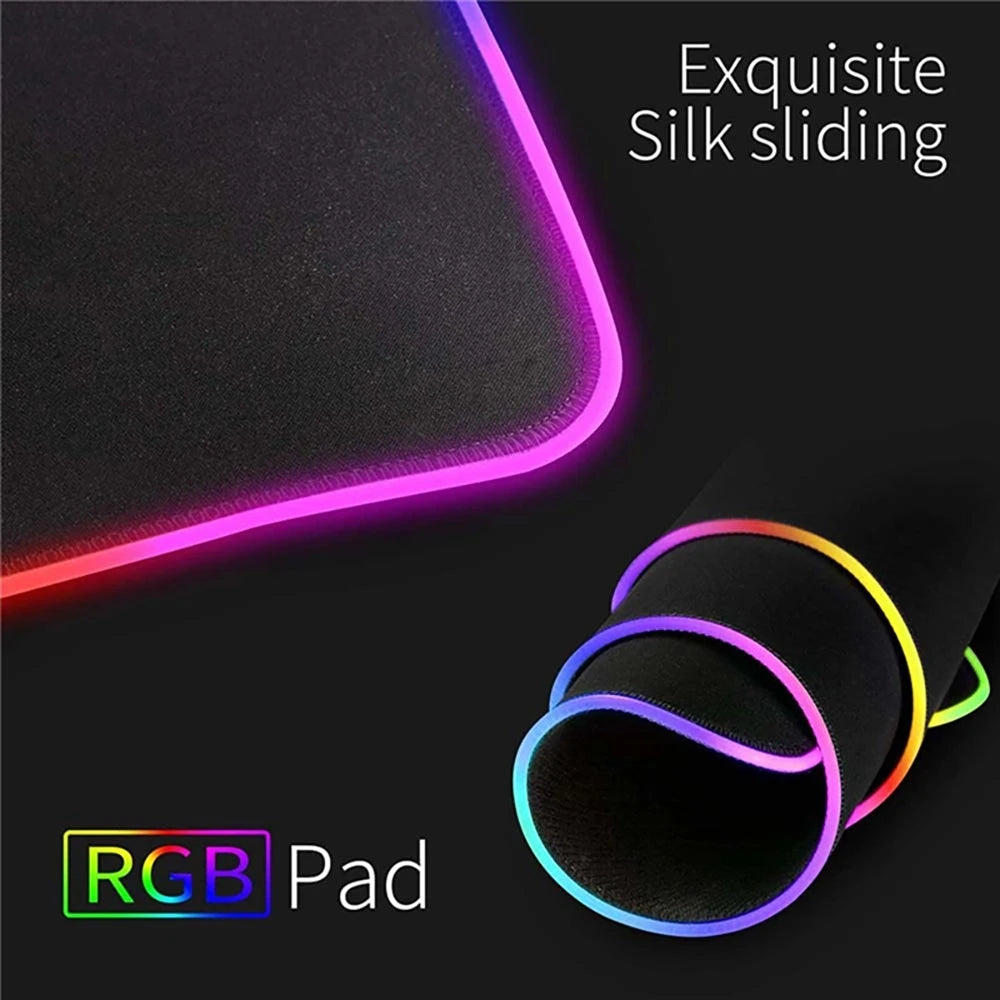 RGB A_Asus Rog mouse cute keyboard pad large table mat LED game electric standard pad anime luminous game computer cabinet pad