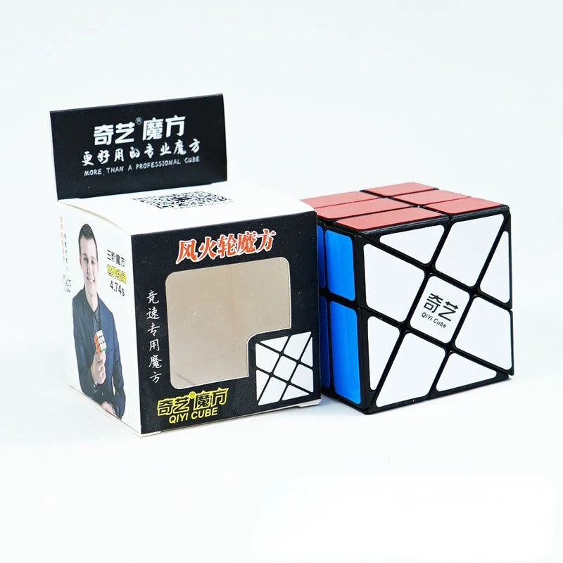 Qiyi 3x3x3 4x4x4 5x5x5 Professional Magic Cube Black Sticker Speed Cube Puzzle Learnning Cubo Magico Toys for Children Kid Gifts