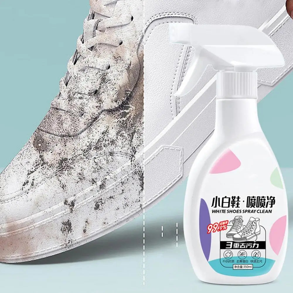 Sneaker Cleaner Shoe Cleaning Spray 350ml Cleaner For White Shoes Boots Canvas Cleaning Stain Remover Spray Removes Dirt Grime