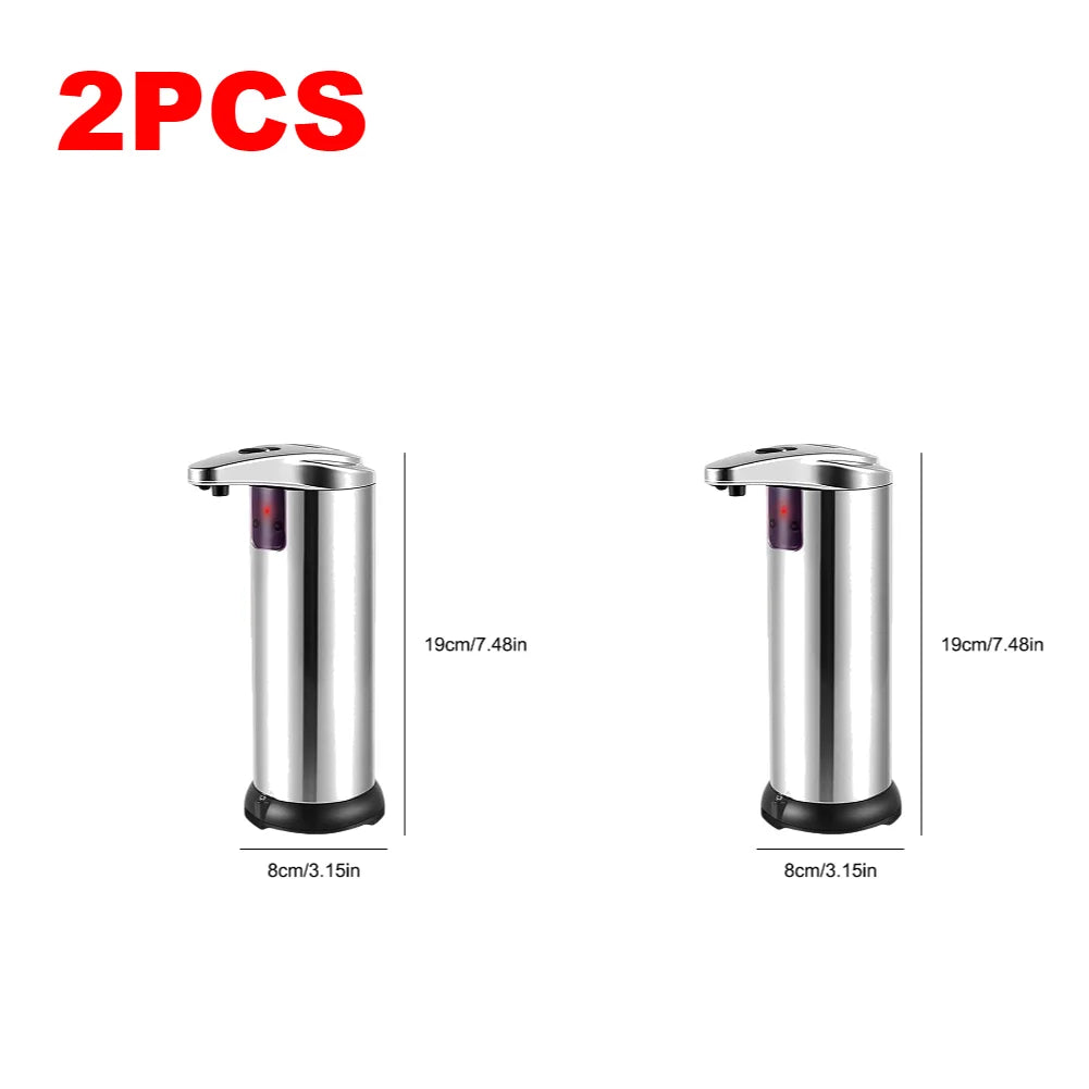 1/2PCS Automatic Soap Dispenser Touchless Hands Free Auto Soap Dispenser Intelligent Liquid Soaps Container Bathroom Accessories