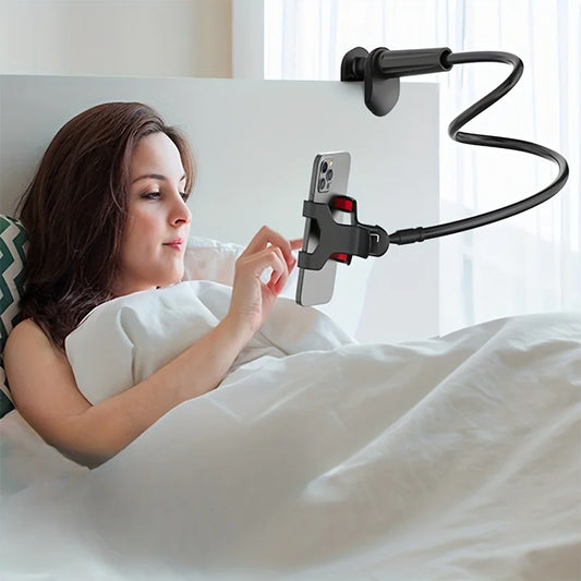 Desktop phone stand, flexible for live streaming and binge-watching TV shows. Headrest-style sofa stand for lazy people..