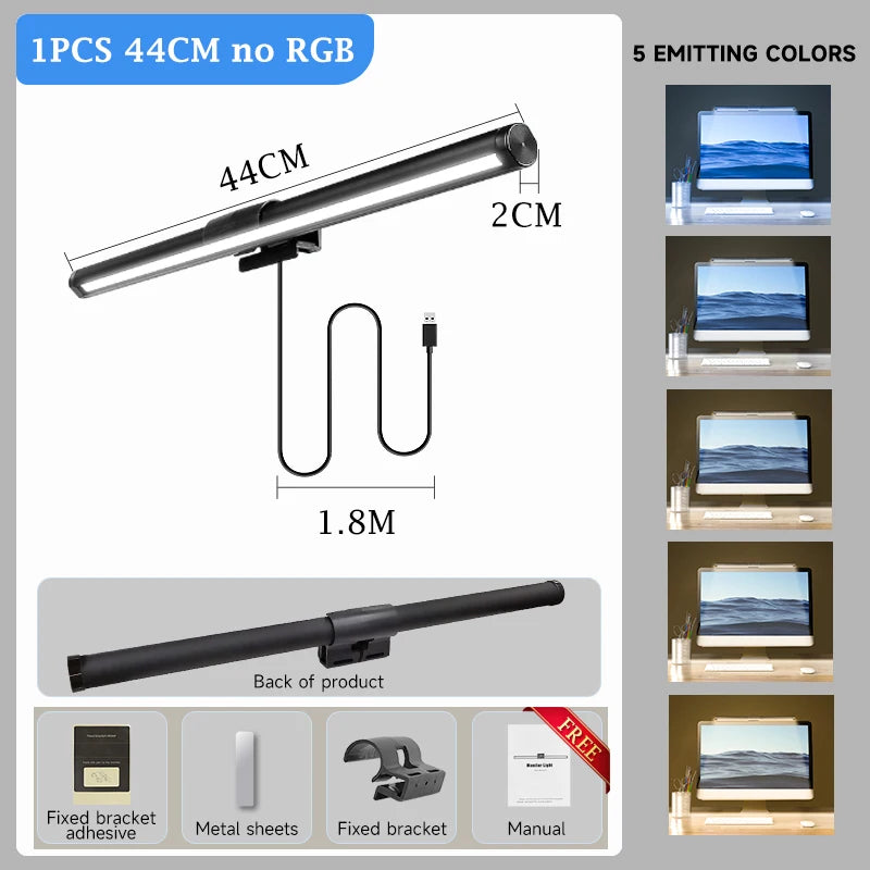 RGB Backlight LED Lightbar Computer Laptop Esport Level Lighting Room Decoration Desk Screen Light Bar Monitor Led Light Fixture