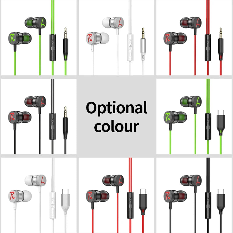 Headset Gamer Headphones Wired Earphone Gaming Earbuds With Mic For Pubg PS5 CSGO Casque Phone Tablet Laptop Universal Game