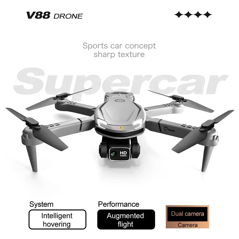 HD Mini V88 Drone 8K 5G GPS Professional Aerial Photography Remote Control Aircraft HD Dual Camera Quadcopter Toy UAV