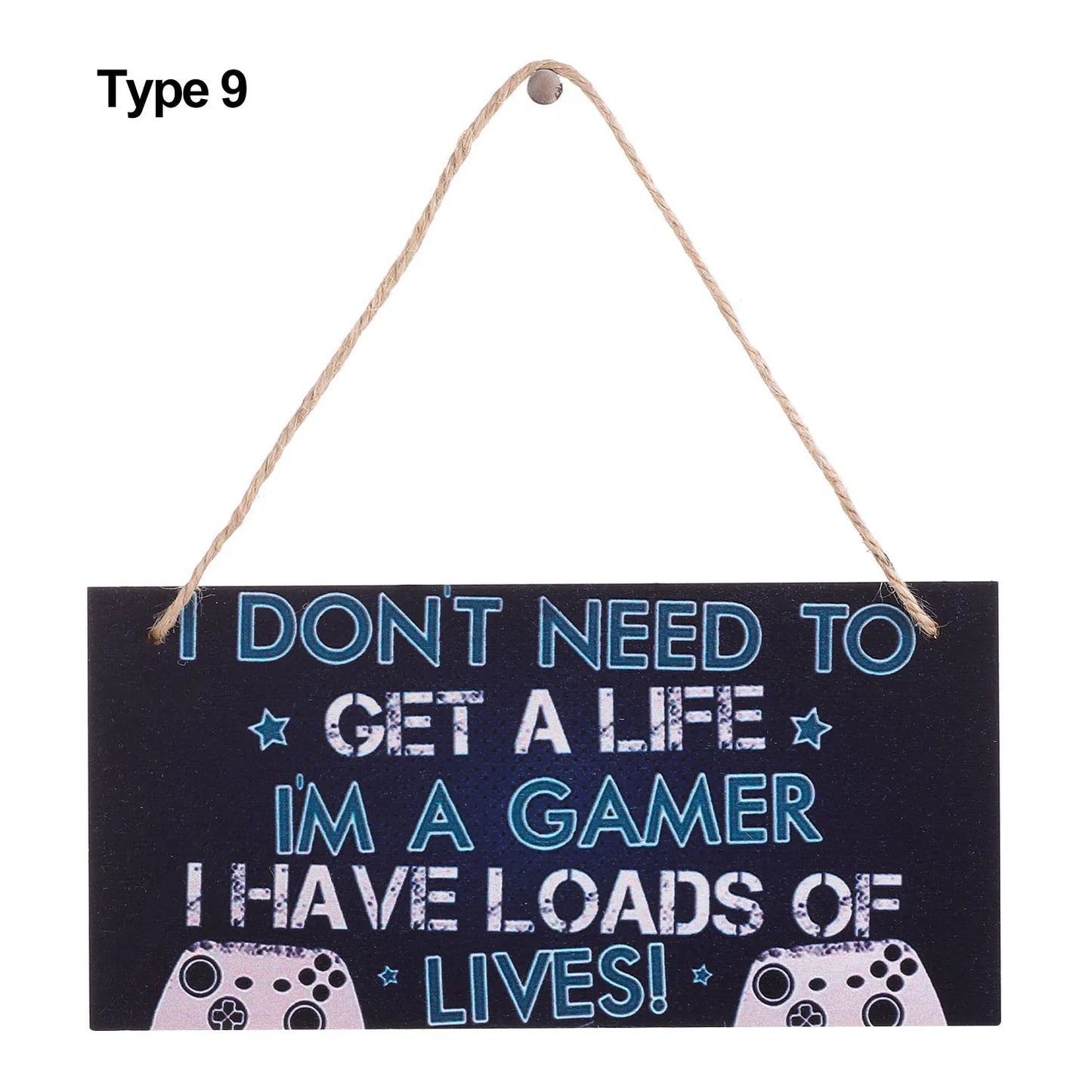 Gaming Room Sign Wood Plaque Do Not Disturb Hanging Pendant I'm Gamer Door Wall Decor Novelty Gift For Teens, Boyfriend, Husband