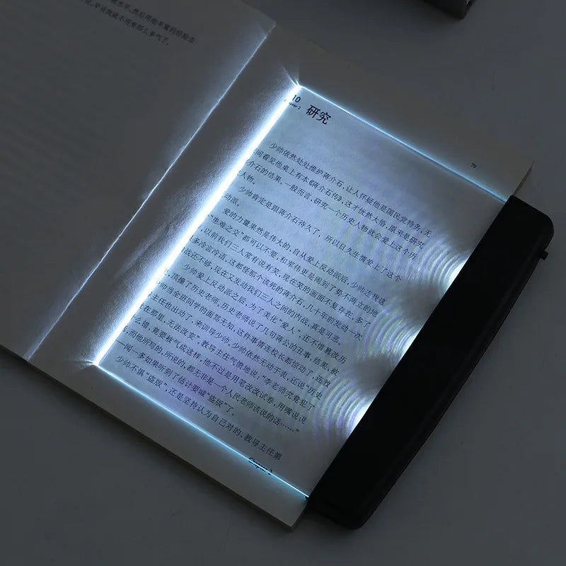 Book Lovers Reading Lamp Light LED Panel Night Wireless People Thinking Mind Creative Flat Plate Panel Eye protection with text