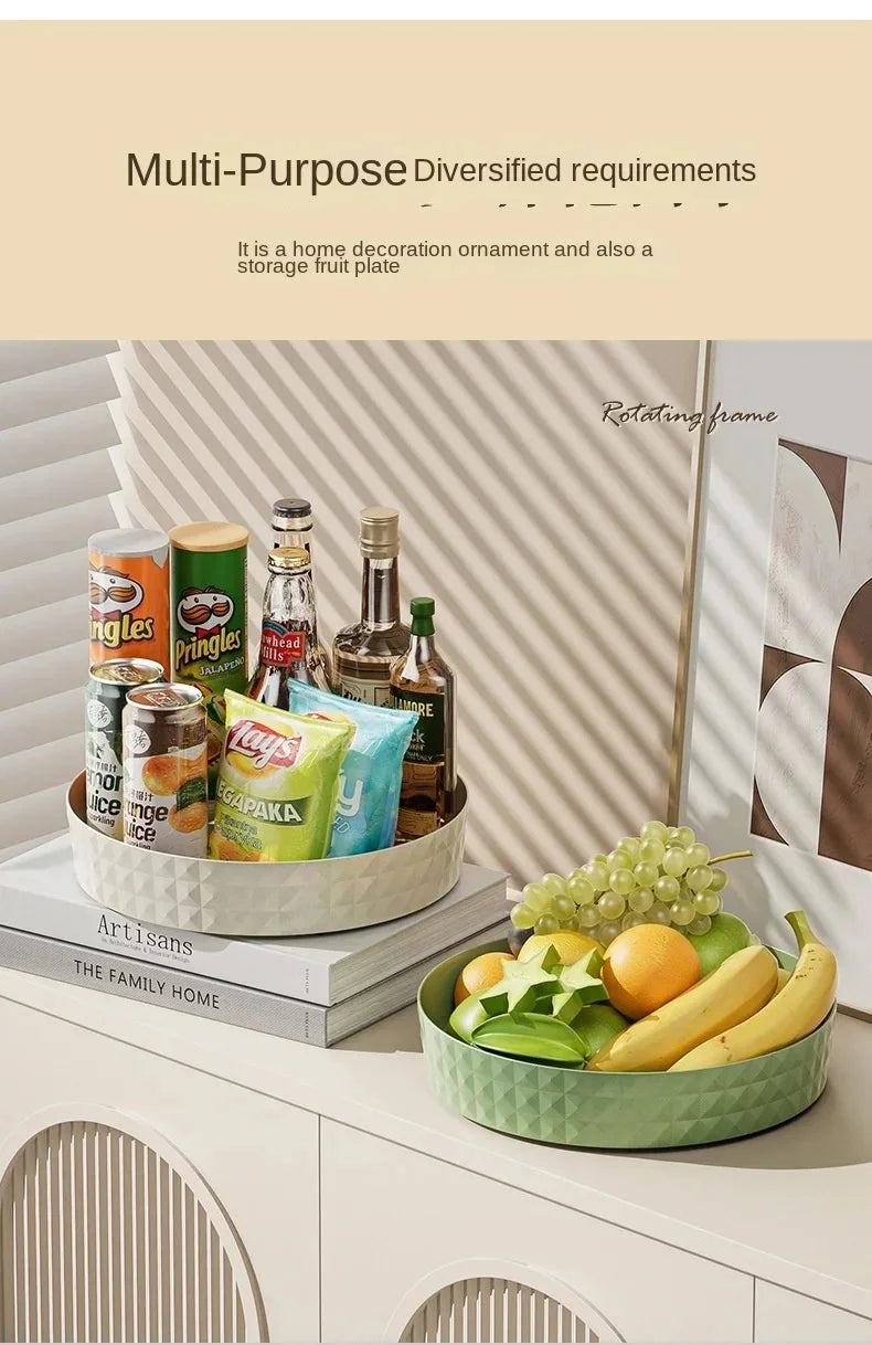 Rotating Spice Rack Organizer For Kitchen Cosmetics Storage Convenient and Space-Saving Solution for Apartments & College Dorms