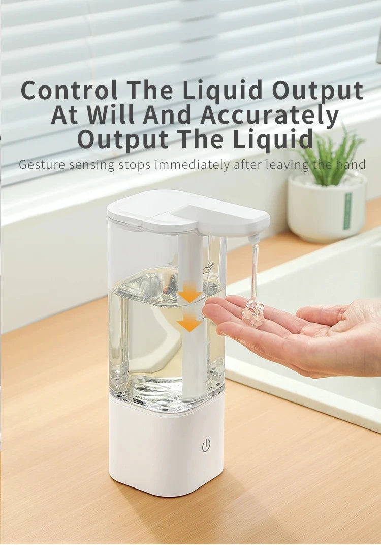 550ML Touchless Liquid Automatic Smart Sense Soap Dispenser Type-C Rechargeable/Battery Electric Hand Sanitizer Washing Machine