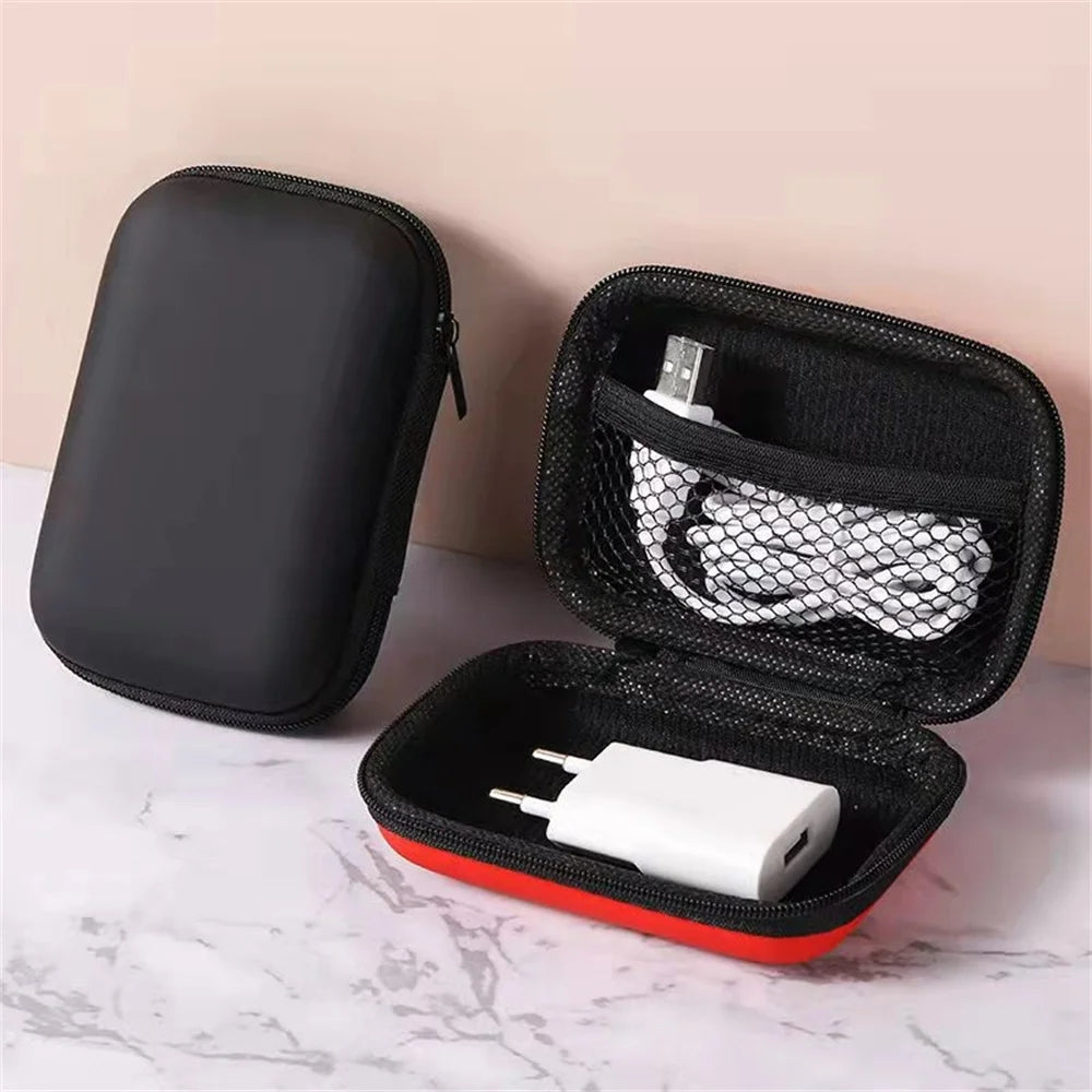 Travel Storage Bag Charging Case for Data Cables Earphone Package Zipper Bag Portable Travel Cable Organizer Electronics Storage