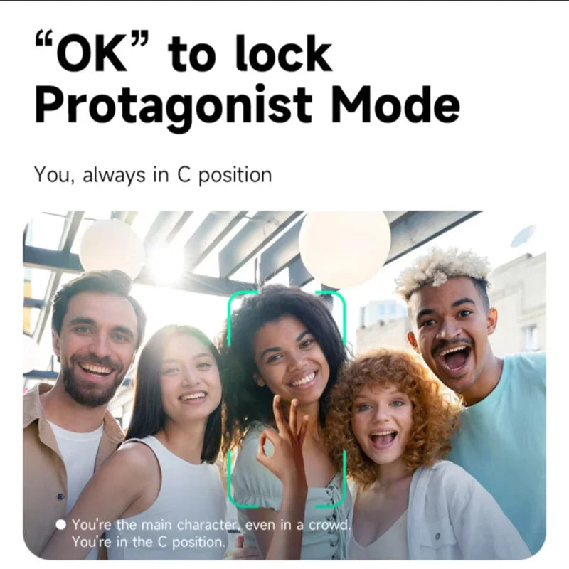 New upgrade Selfie Tripod Gimbal Stabilizer For Smartphone Bluetooth Remote Intelligent AI Follow-Up Anti Shake Pan Tilt