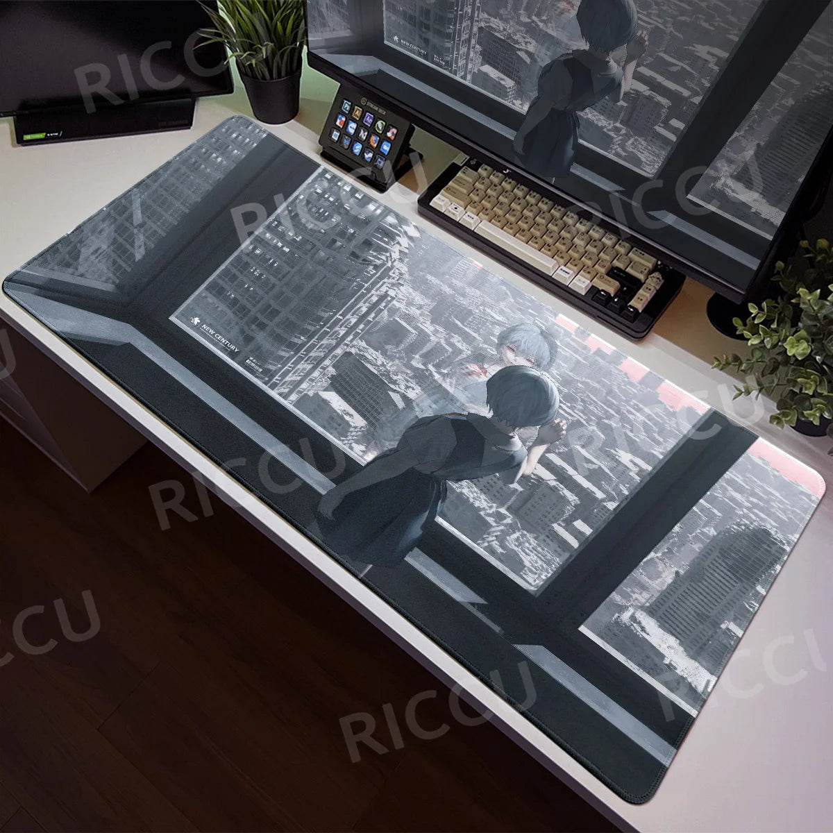Large Mats E-E-Evangelione Mouse Pad Gamer Desk XXL Rug Office Accessories Computer Table Carpets Anime PC Gaming E-Sports Pads