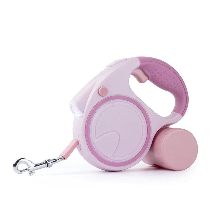 5m LED Dog Leash Automatic Telescopic Dual-color Dog Leash  Dog Walking Pet Supplies  Beautiful Fashionable and Multi-color
