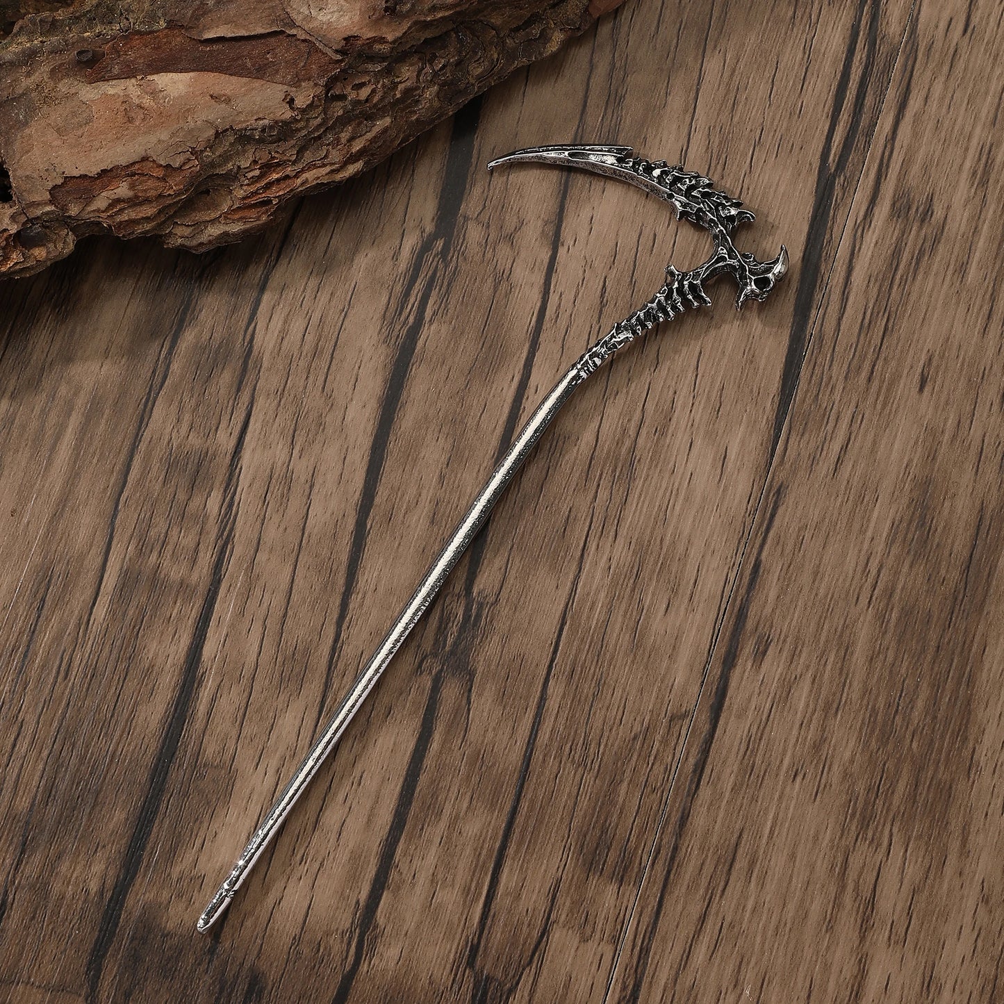 Scandinavian Retro Skull Sickle Hairpin Women's Hair Accessories Hairpin Viking Norwegian Style Accessories Party Accessories Valentine's Day Mother's Day Birthday Gift