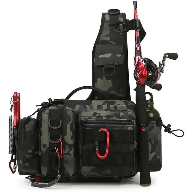Lure Bag Waist Bag Single Shoulder Bag Crossbody Bag Fishing Rod Bag Bait Box Fishing Gear Bag New Large Capacity