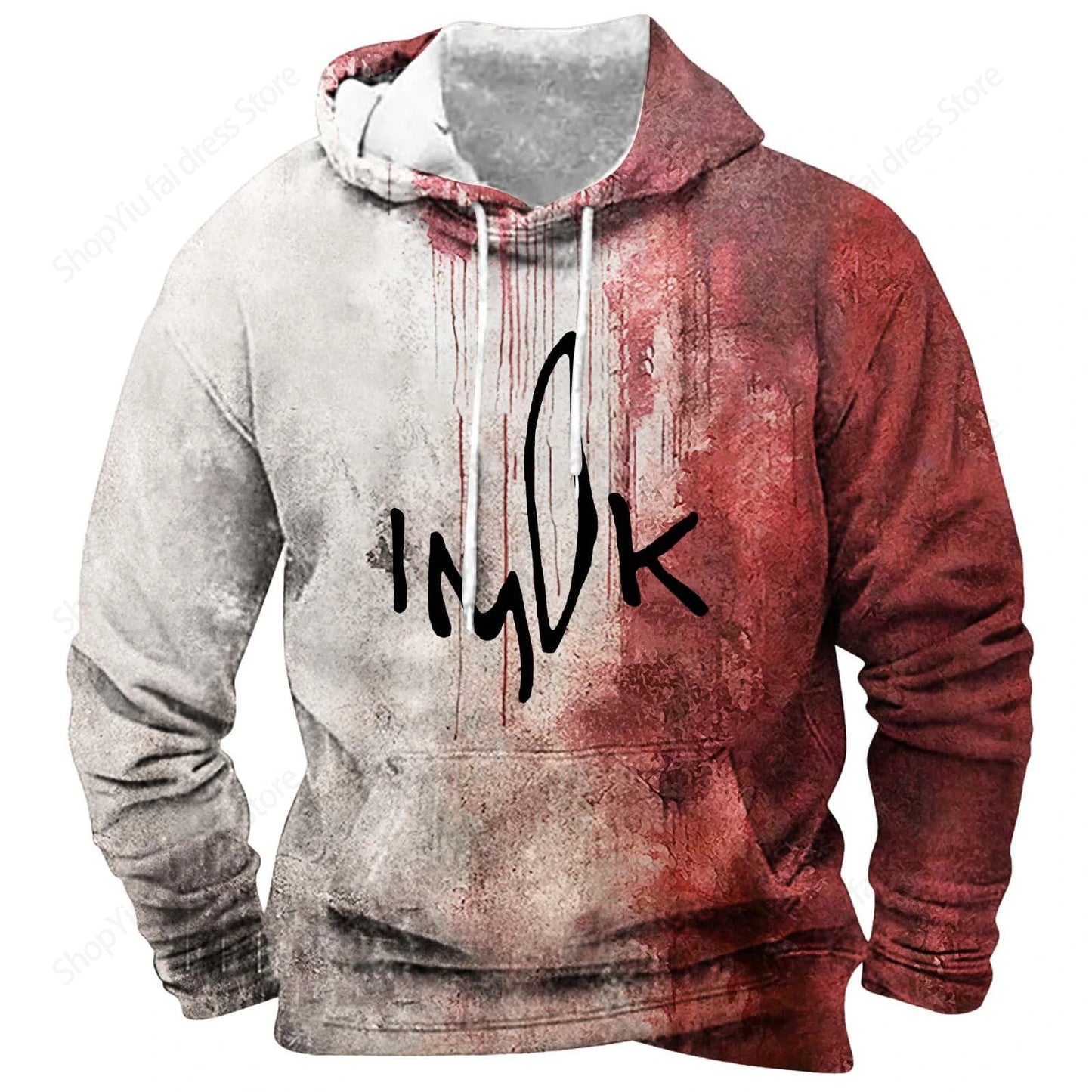 Horror Blood 3d Print Hoodie Men Women Fashion Hoodies Halloween Sweatshirt Boy Coats Women Sweats Men's Hoodie Letter Print