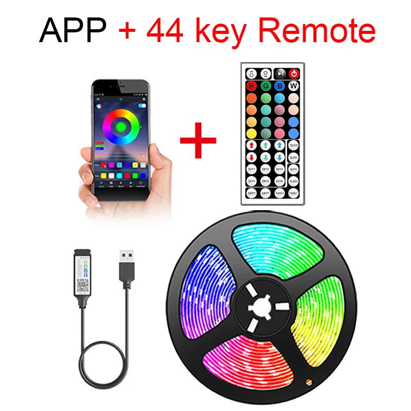 RGB Led TV Lights Led for TV RGB LED Strip Lights Tape Flexible Ribbon for TV Backlight Room Gaming Party Decoration