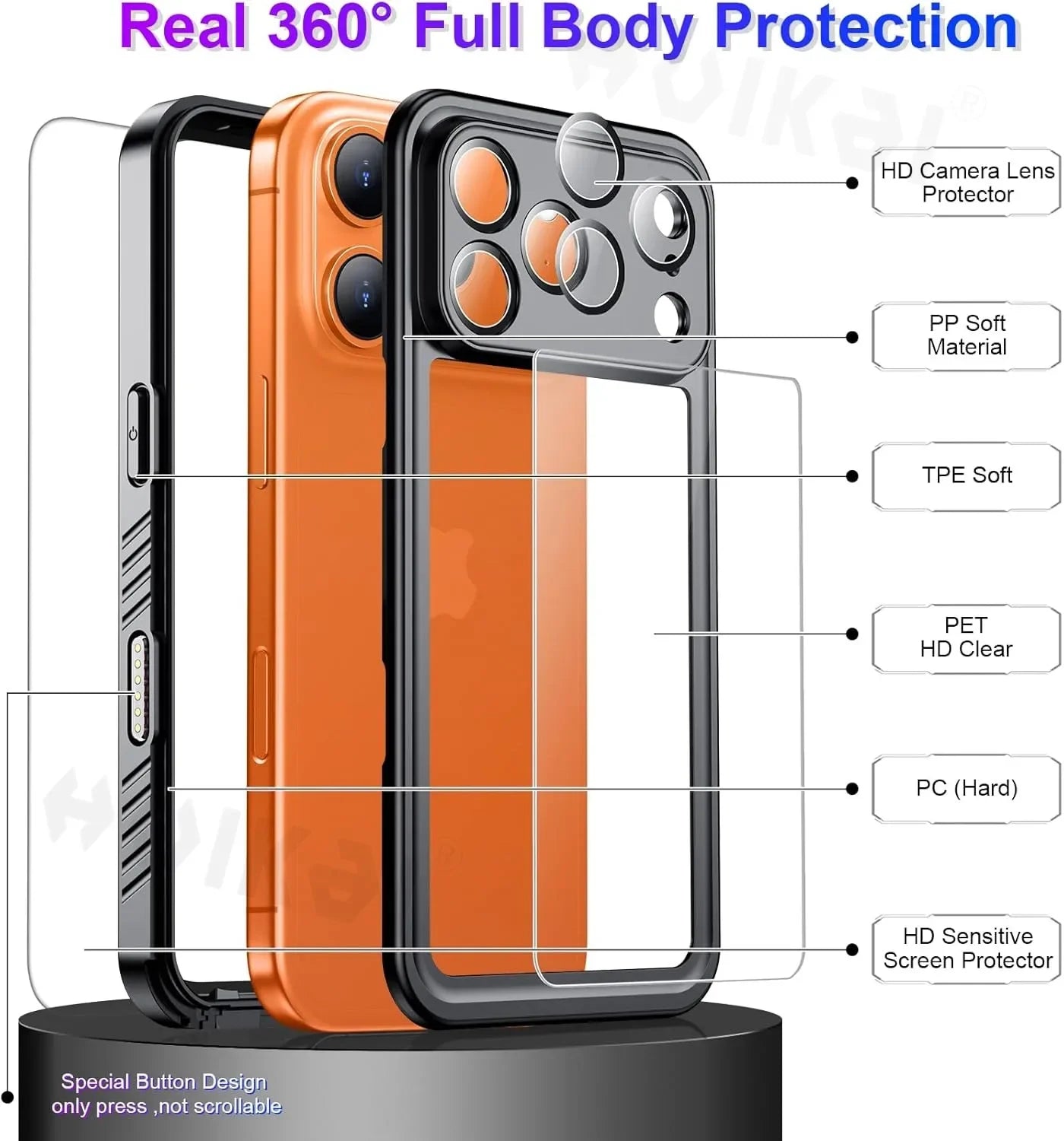 IP68 Waterproof Case For iPhone 17 Pro Max iPhone 17 Air 17 Pro 17 Drop Proof Full Body Protection Heavy Duty Protective Covers