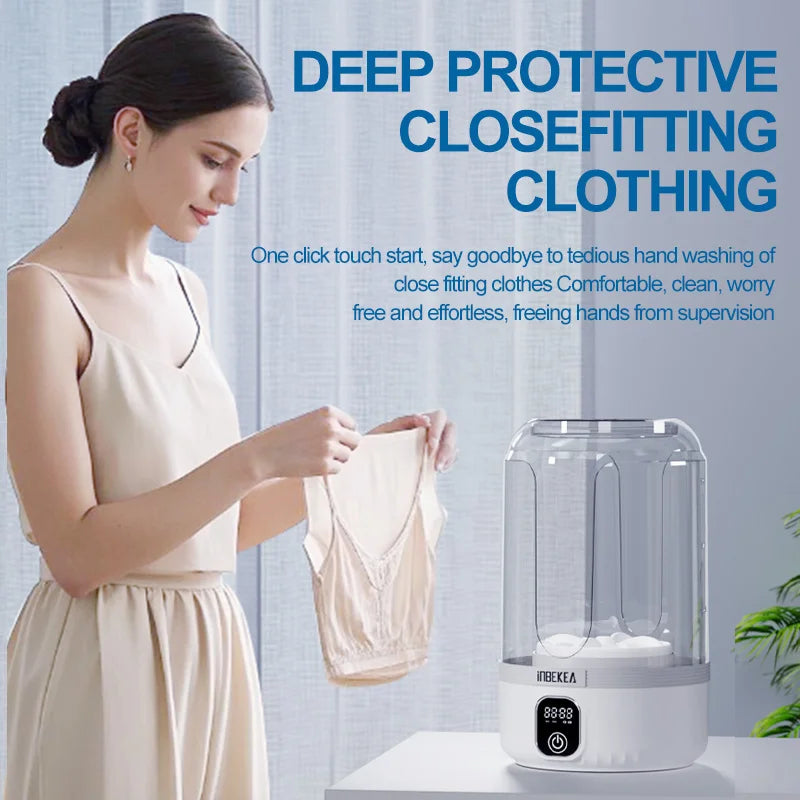 Portable Washing Machine Small Washing Machine Portable Deep Clean Laundry Tool Clothes Cleaner For Socks Portable Laundry Cup