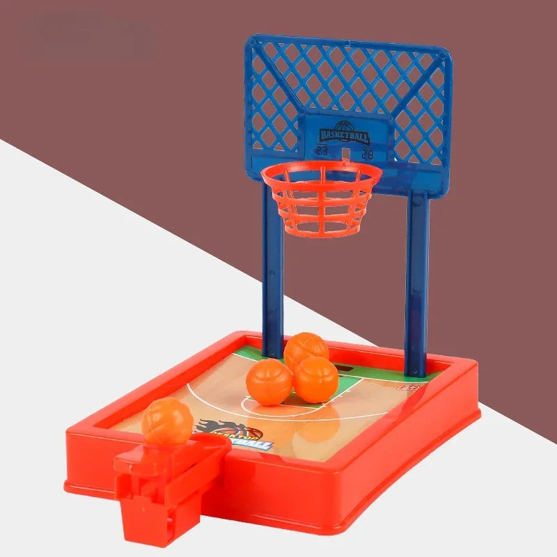 1 PC Basketball Game Mini Desktop Tabletop Portable Travel Or Office Game Set for Indoor Or Outdoor Fun Sports Board Game