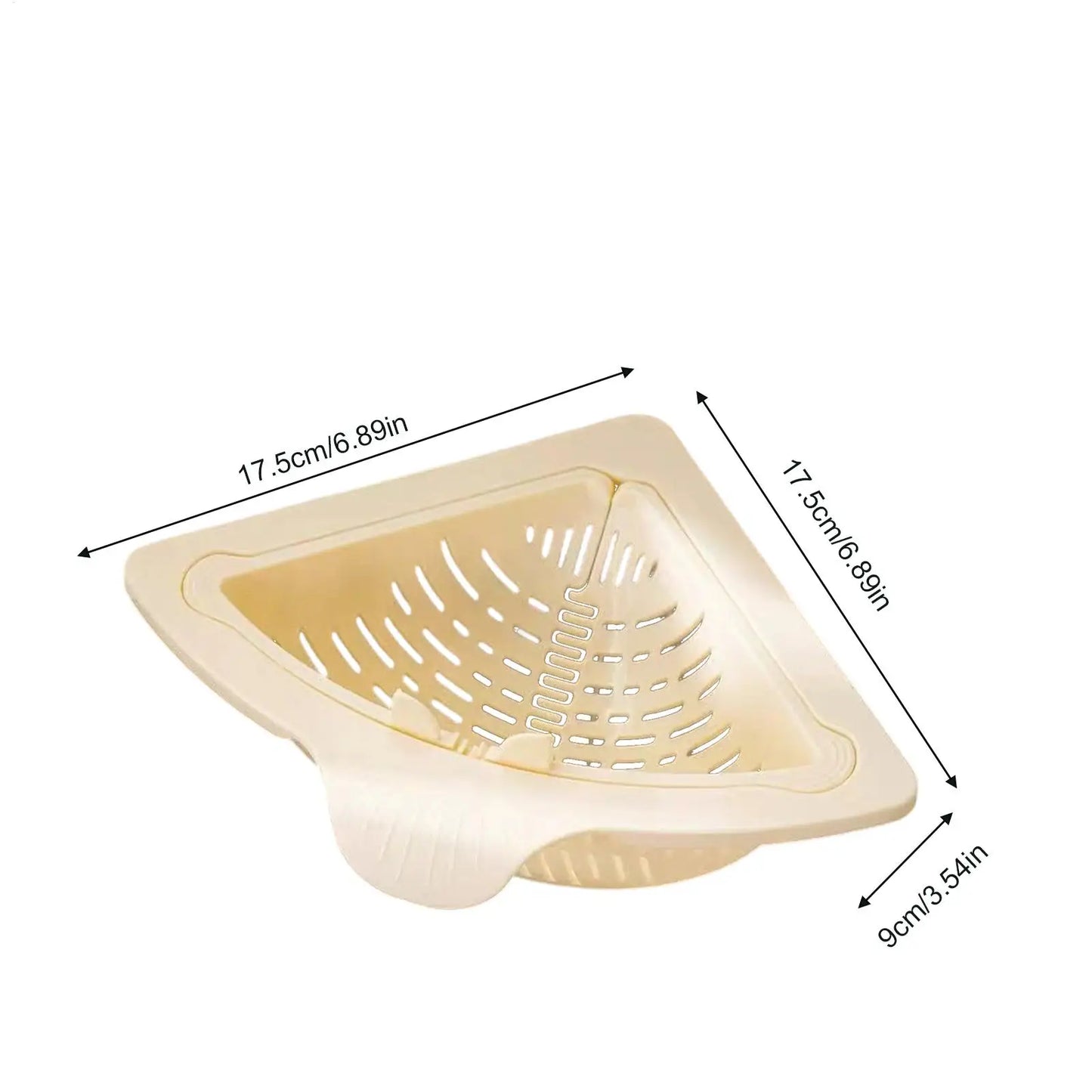 Kitchen Sink Drain Strainer Magnetic Corner Drainer Kitchen Sink Drain Strainer Basket for Garbage Disposal Home Apartment