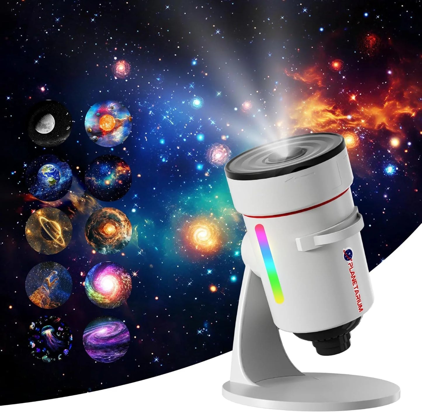 Star telescope galaxy luminous projector 360 rotating planet lamp bedroom, Valentine's Day gift.