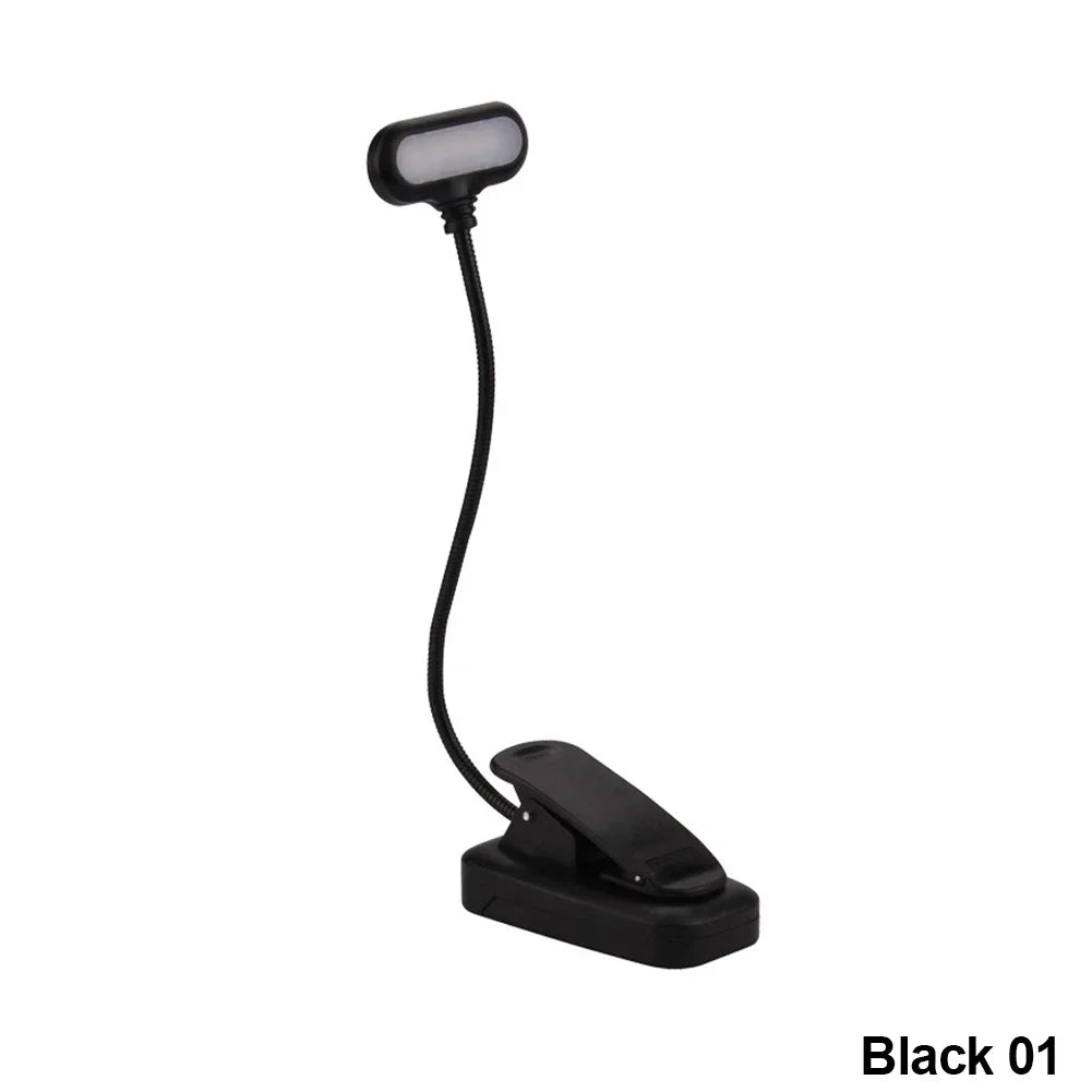 LED Book Light Reading Light White Daylight Portable Flexible Easy Clip Night Reading Lamp Bedroom Reading