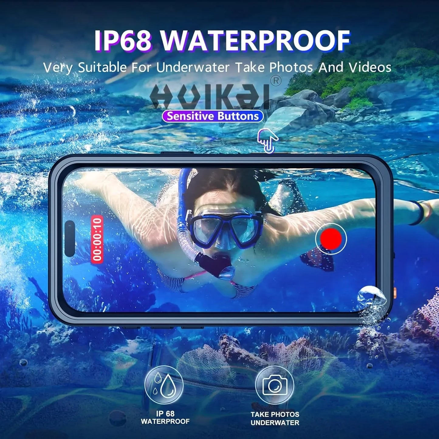 IP68 Waterproof Case For iPhone 17 Pro Max iPhone 17 Air 17 Pro 17 Drop Proof Full Body Protection Heavy Duty Protective Covers