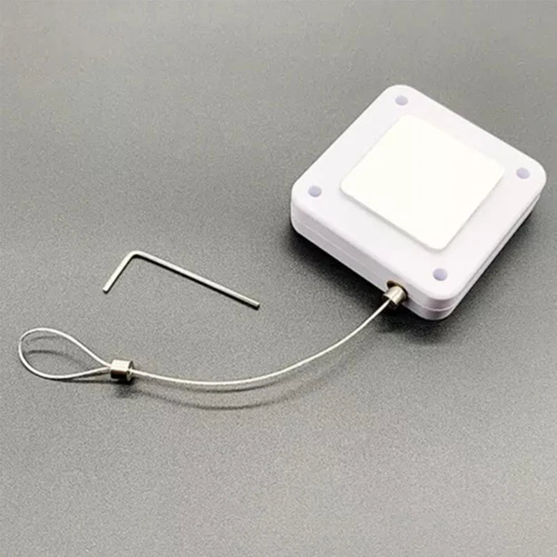 Punch Free Door Closer Telescopic Door Device Automatic Sensor Door Closer Adjustable Surface Door Stop Bracket for Door Close