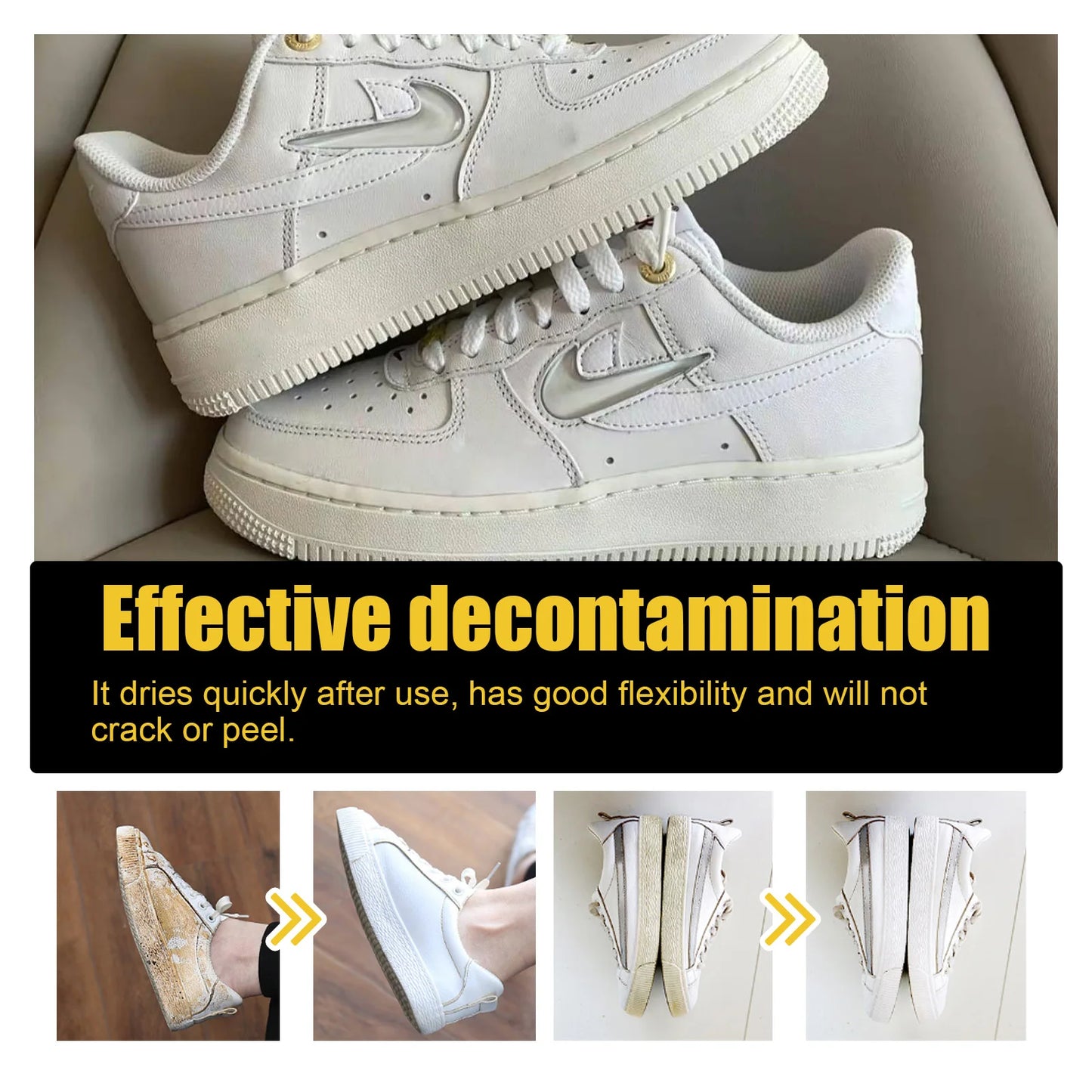 White Shoes Cleaner Stains Dirt Remover Shoe Whitening Cleaning Sneaker Remove Yellow Edge White Shoes Cleaning Gel Kit 100ml