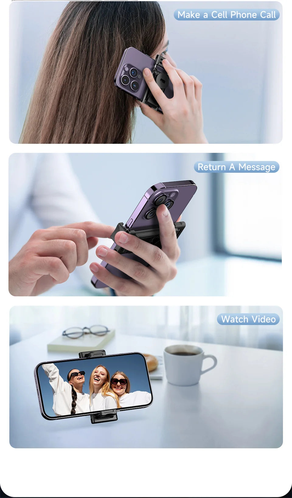 FANGTUOSI AI Smart Gimbal 360° Selfie Stick Auto Face Tracking Gimbal Rotation For Smartphone video Vlog Stabilizer Phone Holder