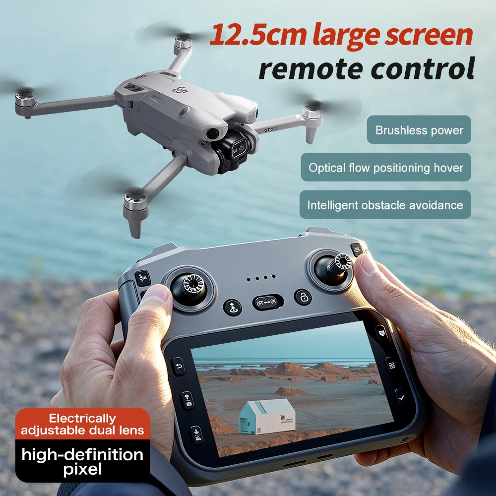 8K HD Camera Photography 5G WIFI Brushless Avoid Obstacles FPV Fishing Drone RC Quadcopter For Kids Toys Hot GT50 PRO GPS Drone